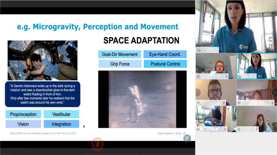 Expert giving some examples of how the body adapts to life in space