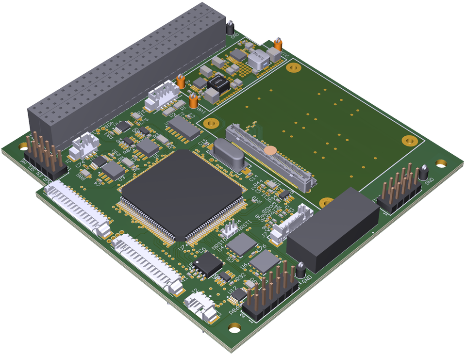 Figure 1 3D model of the main-board