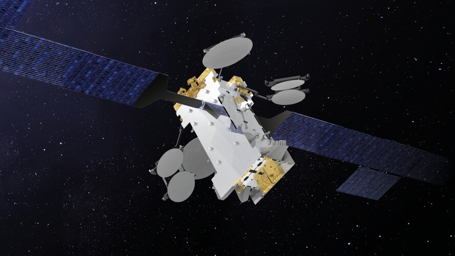 Artist's impression of the Amazonas Nexus telecommunications satellite
