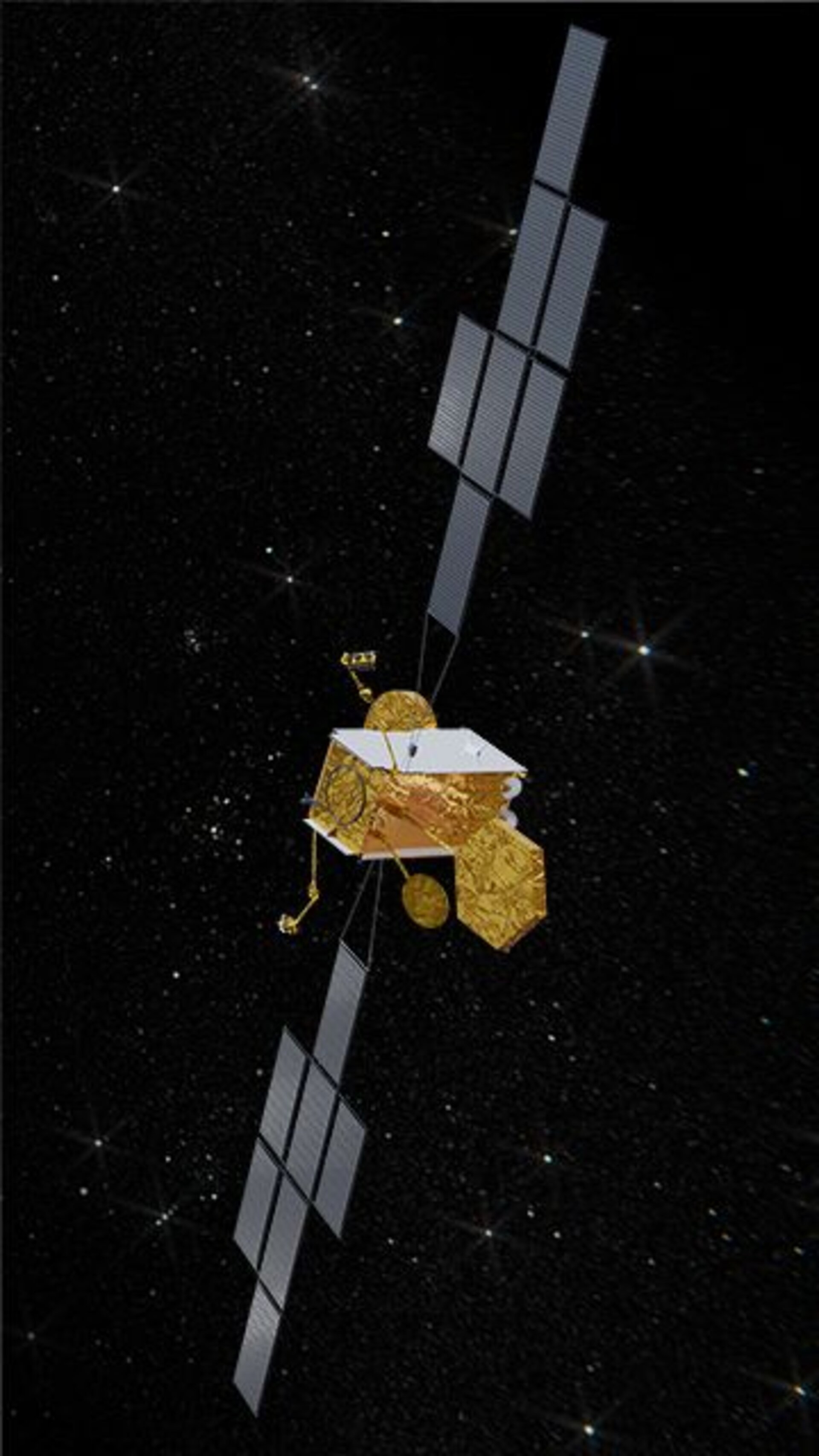 Artists impression of the Skynet 6A telecommunications satellite