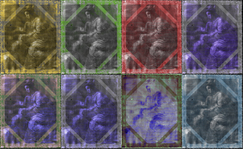 Spectral X-ray images of the Madonna and Child painting