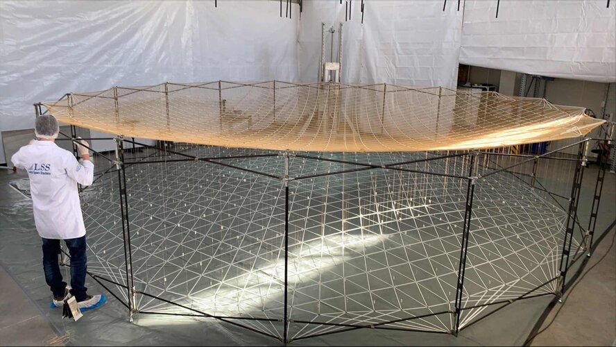European Large Deployable Reflector fully deployed