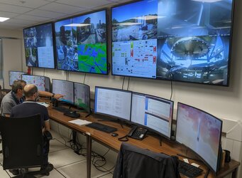 Control room during live tests