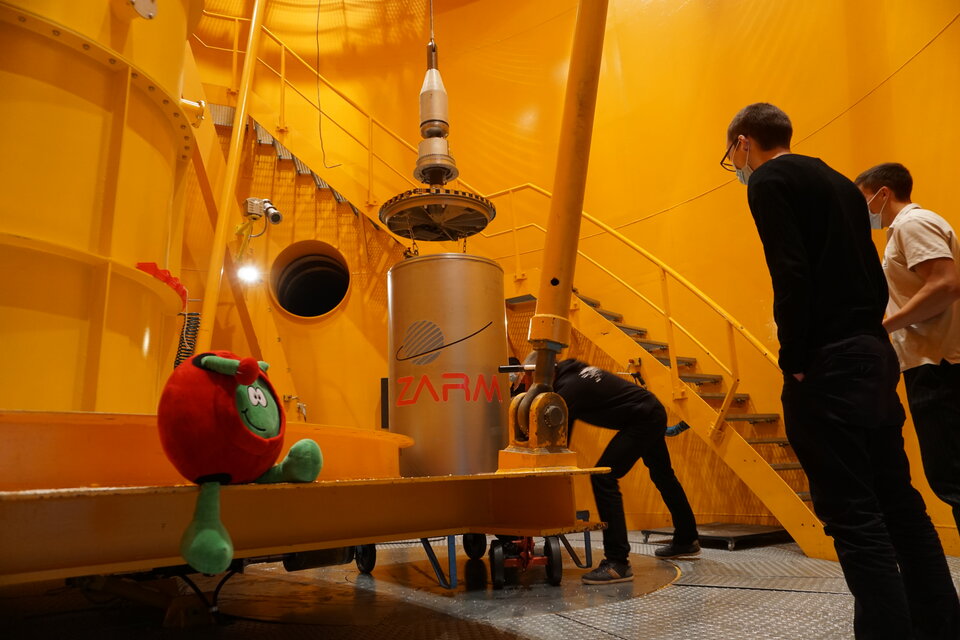 Paxi supervising a Drop Your Thesis! campaign 