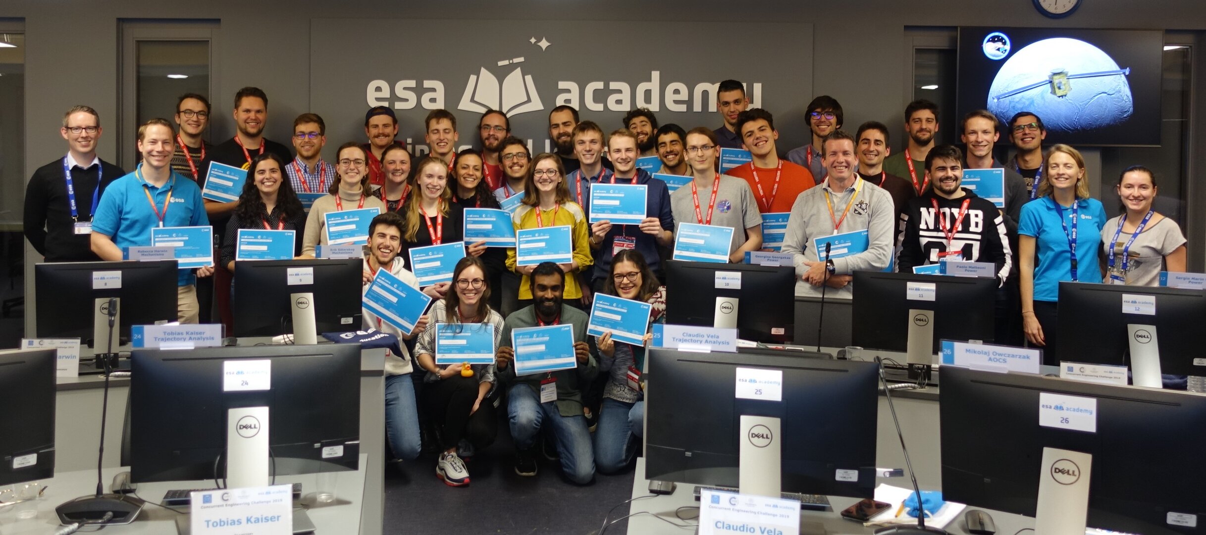 University students participating in the Concurrent Engineering Challenge 2019 from the ESA Education Training Centre