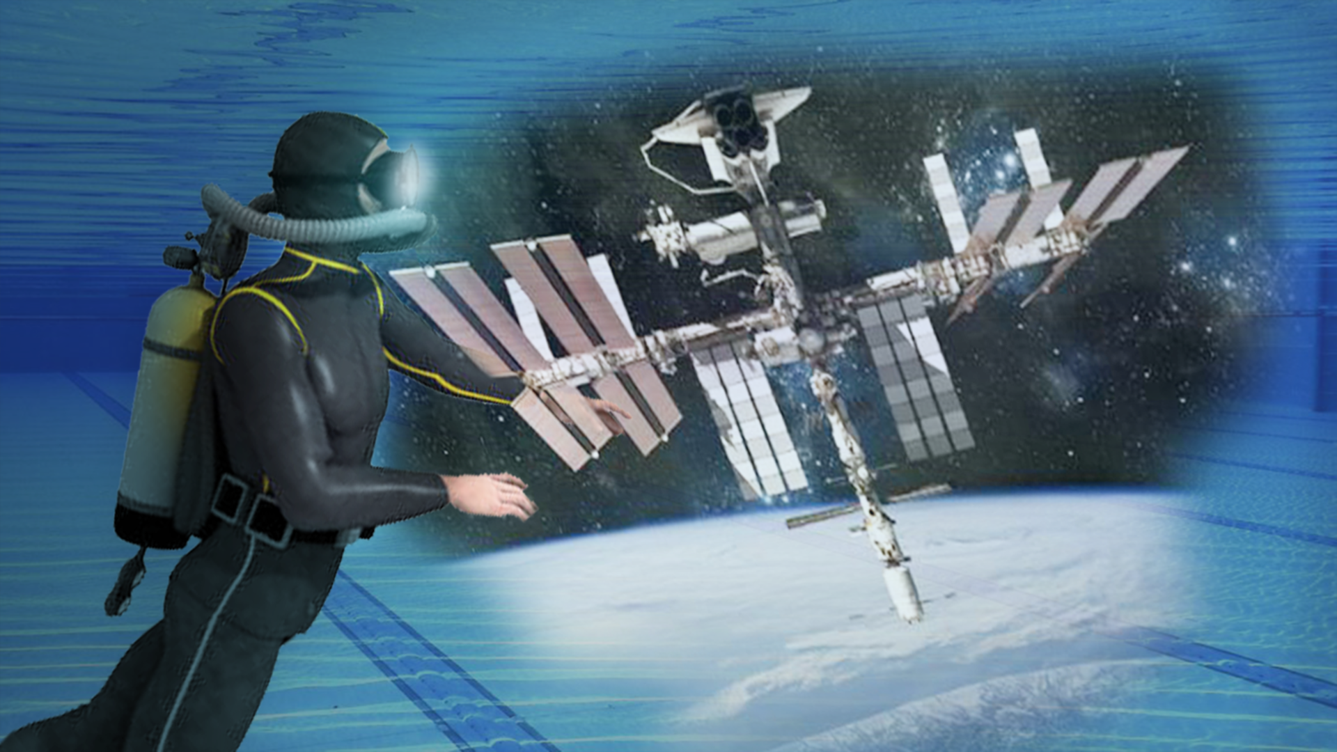 Underwater VR for astronaut training