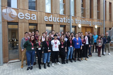 Group photo, students and trainers at the end of Concurrent Engineering Workshop