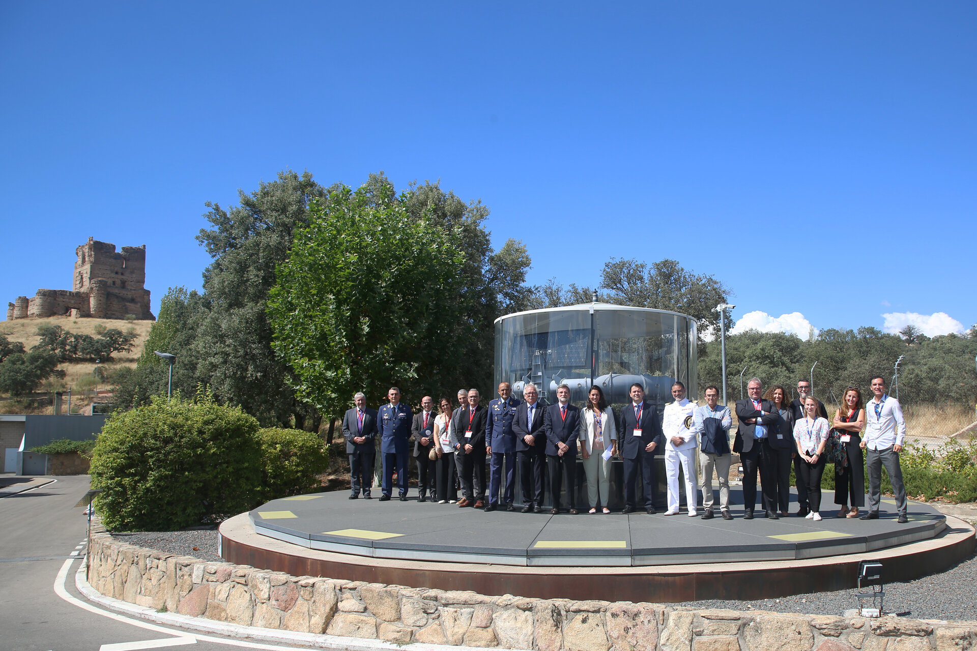 Los asistentes al evento en las instalaciones de la ESA en Madrid, ESAC.
