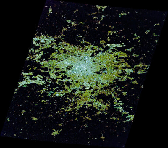 Paris at night in 2012