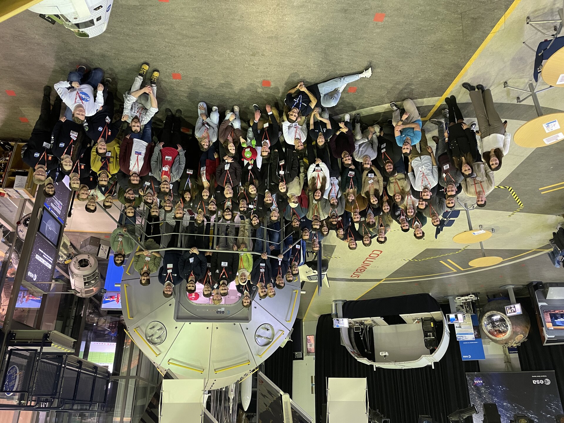 Group photo of participants during the Fly Your Satellite! Design Booster training week 