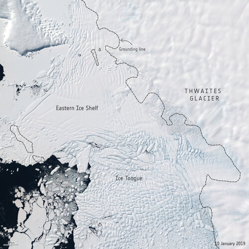 Thwaites Ice Tongue from Sentinel-2