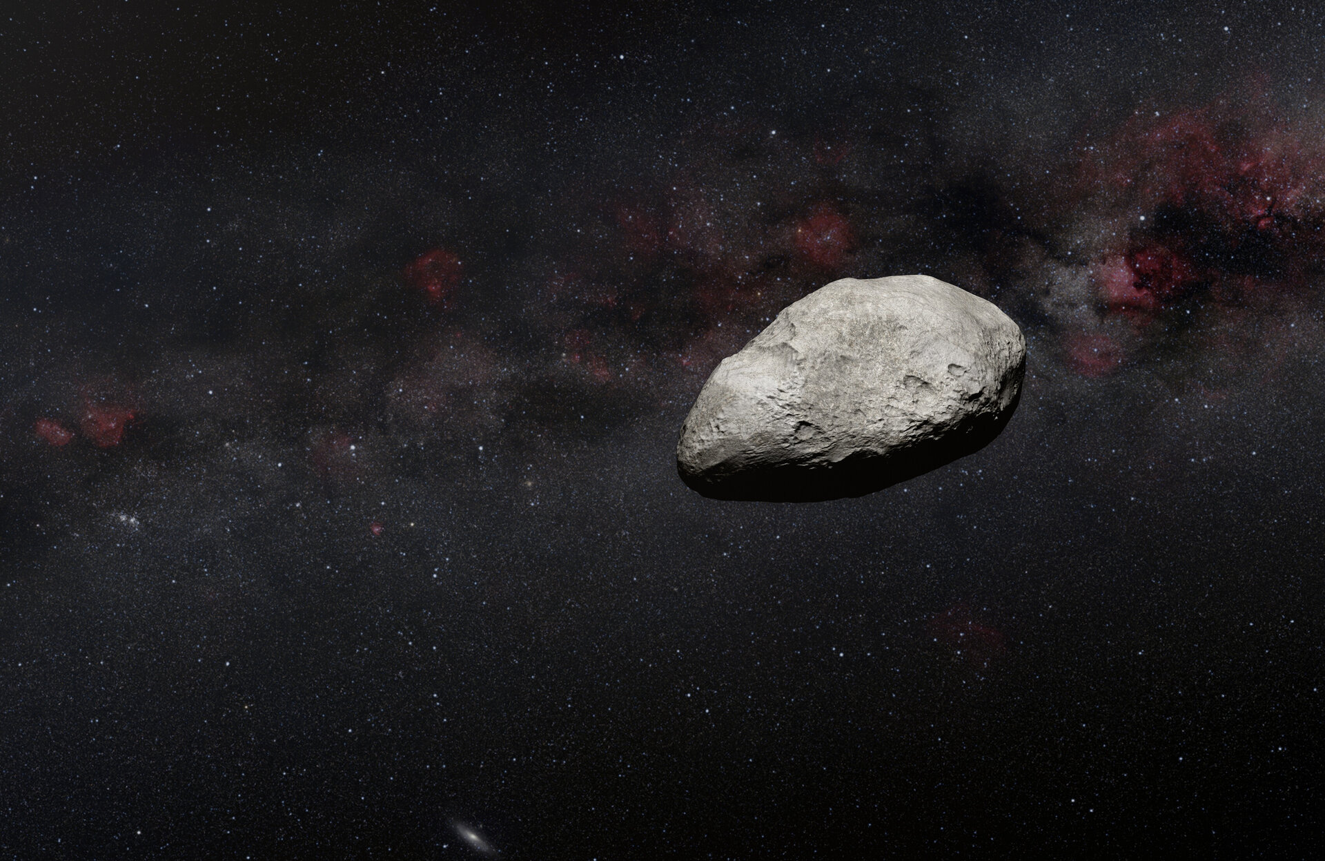 Illustration of asteroid (artist’s impression)