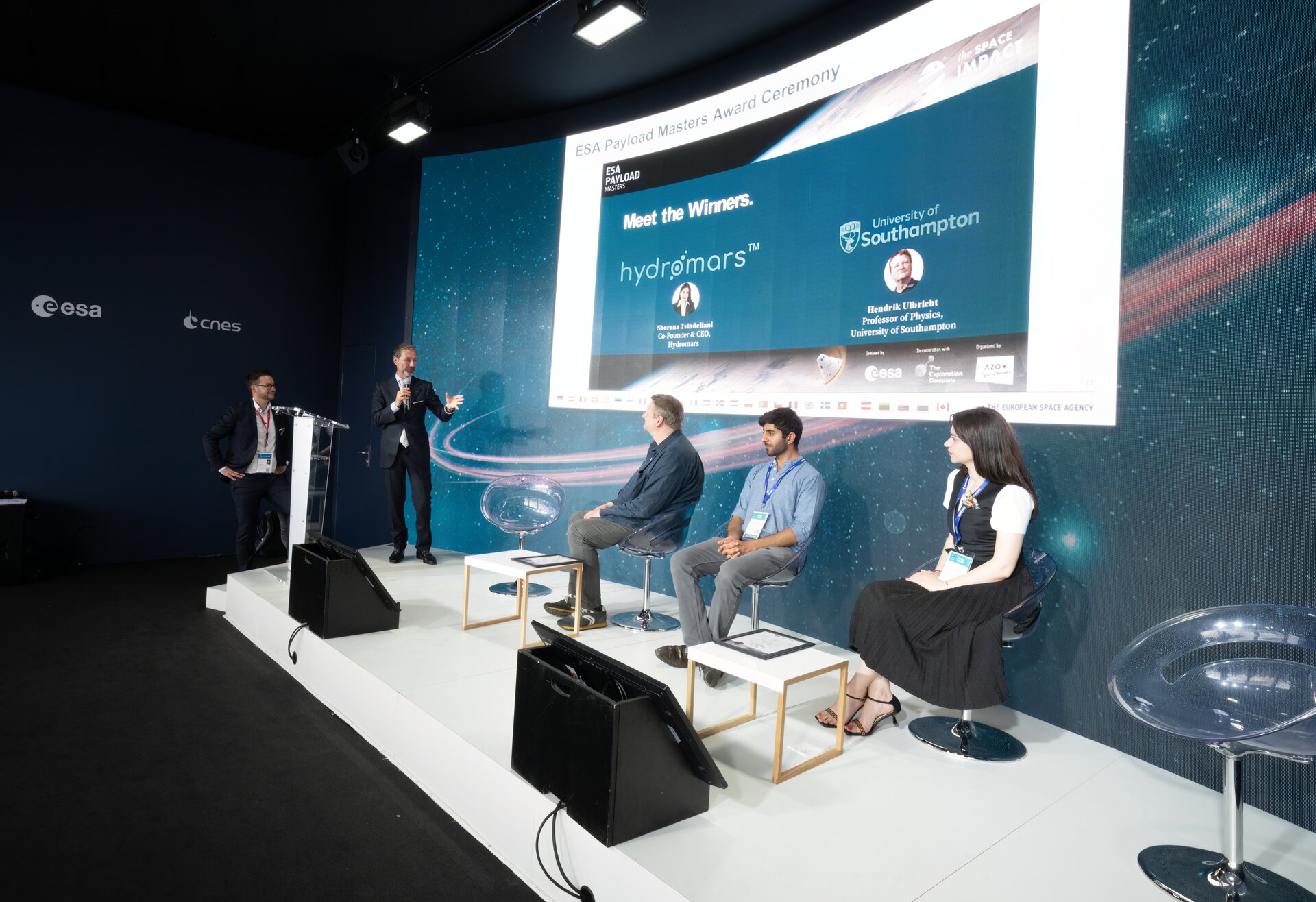 Award ceremony of the ESA Payload Masters competition