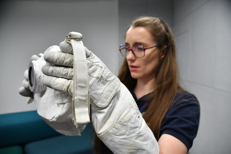 Rosemary Coogan with Moon camera