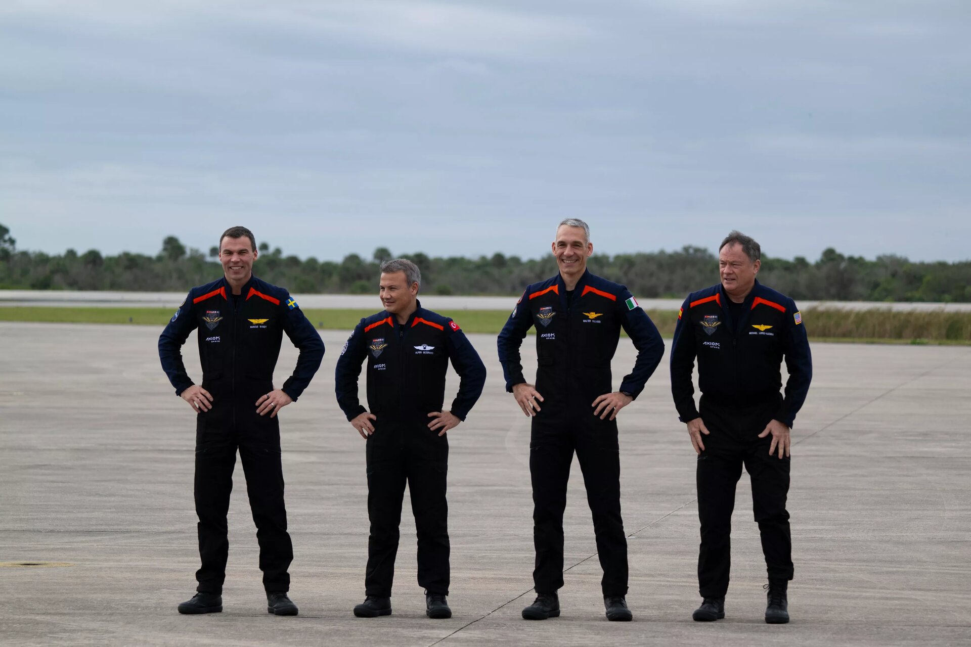 Axiom Mission 3 crew arrival for launch 