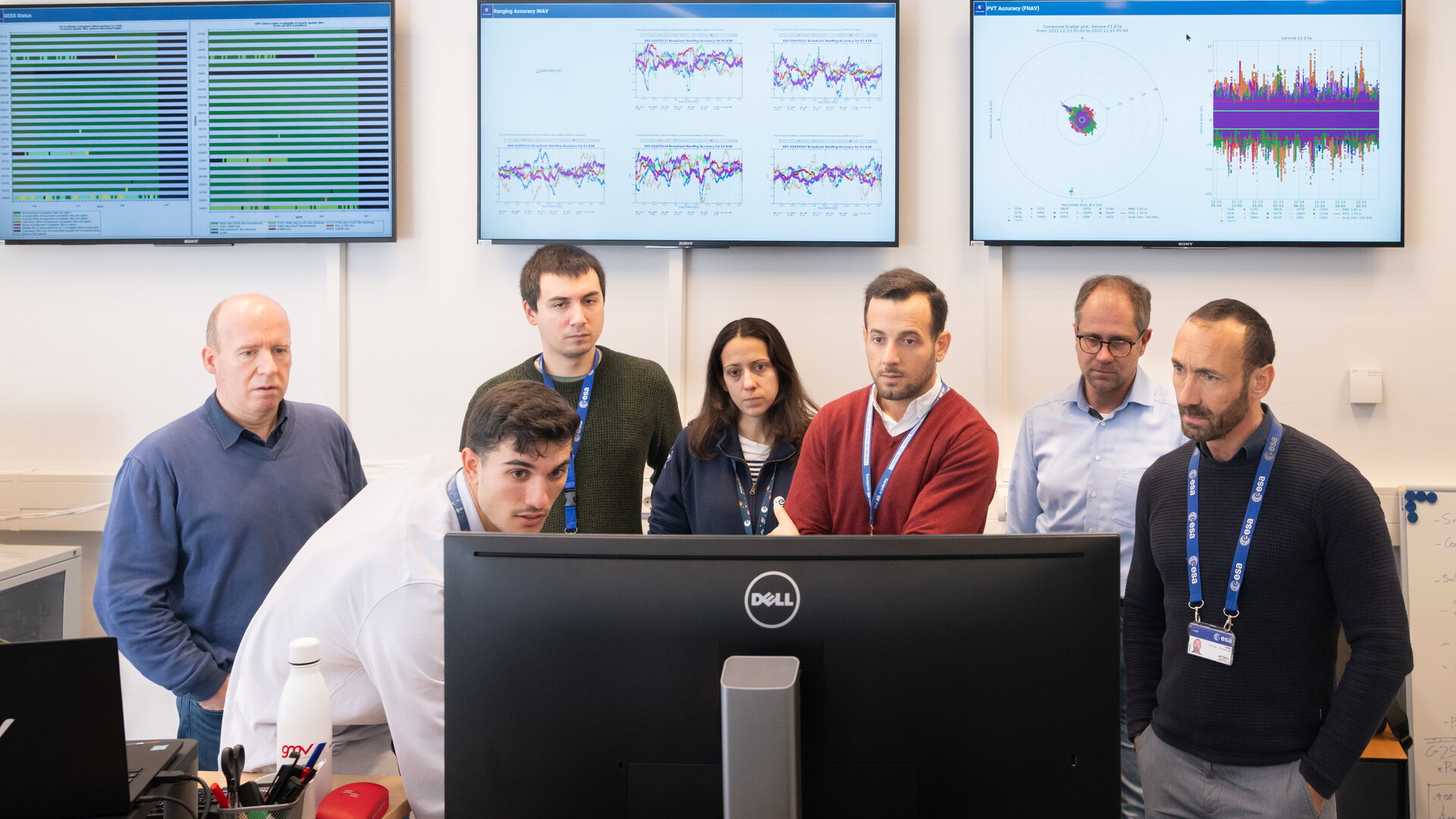 Galileo system test bed operations room