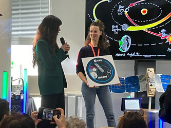 Alice Milani, daughter of the man the CubeSat is named for