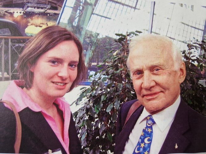 Tina and Buzz Aldrin