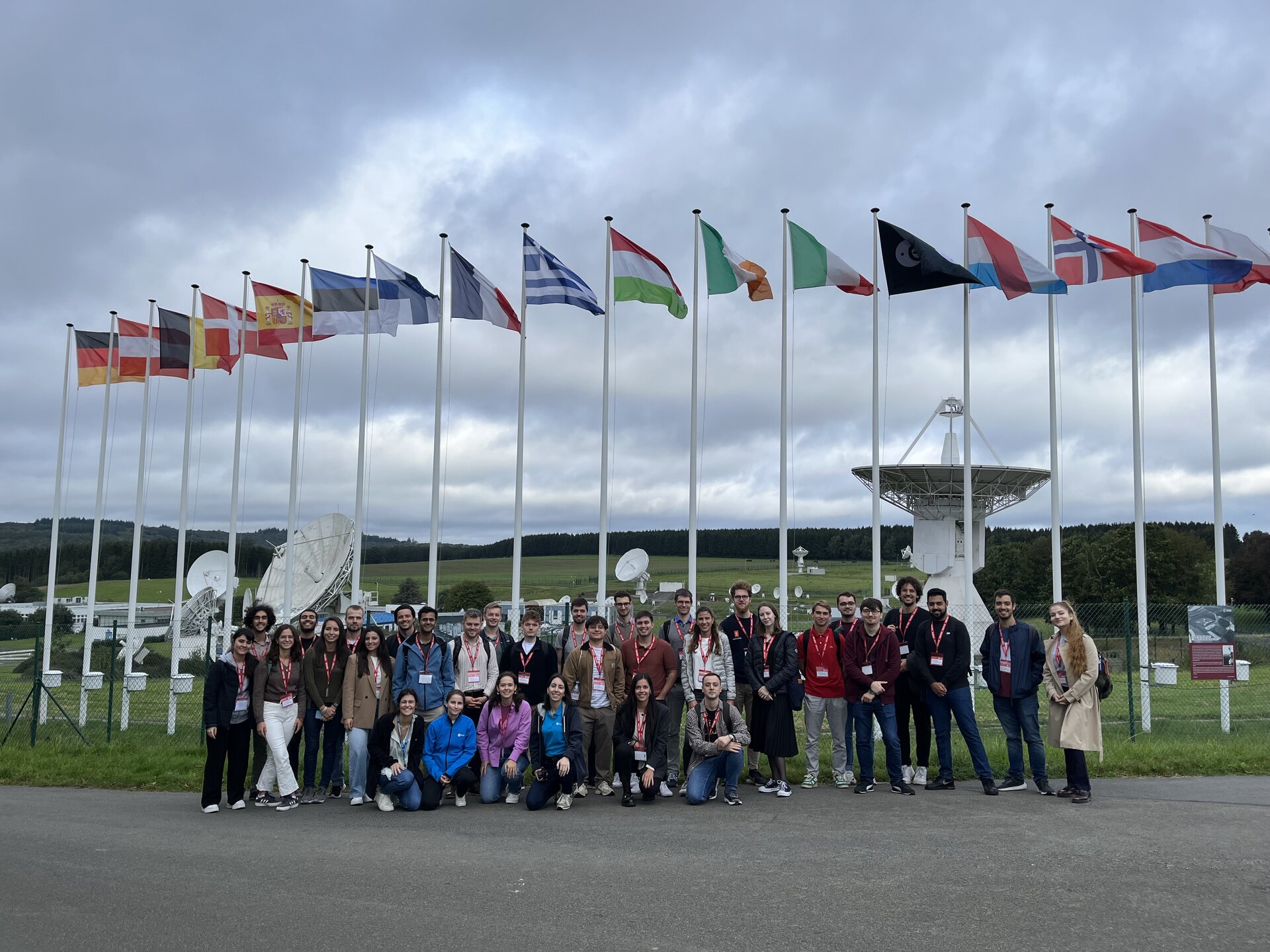 Concurrent Engineering Workshop students visiting ESEC Redu