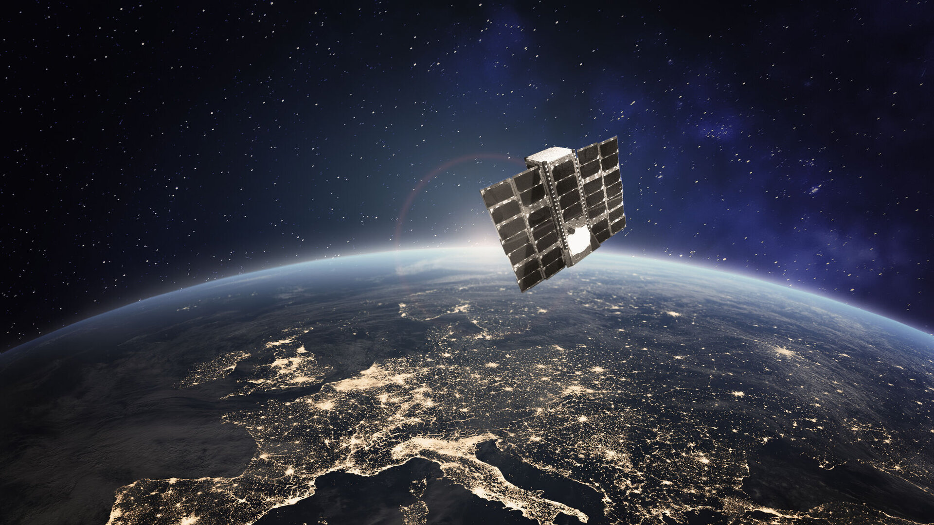 Artist's impression of the LacunaSat-2B satellite