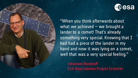 Rosetta and beyond: Johannes Benkhoff