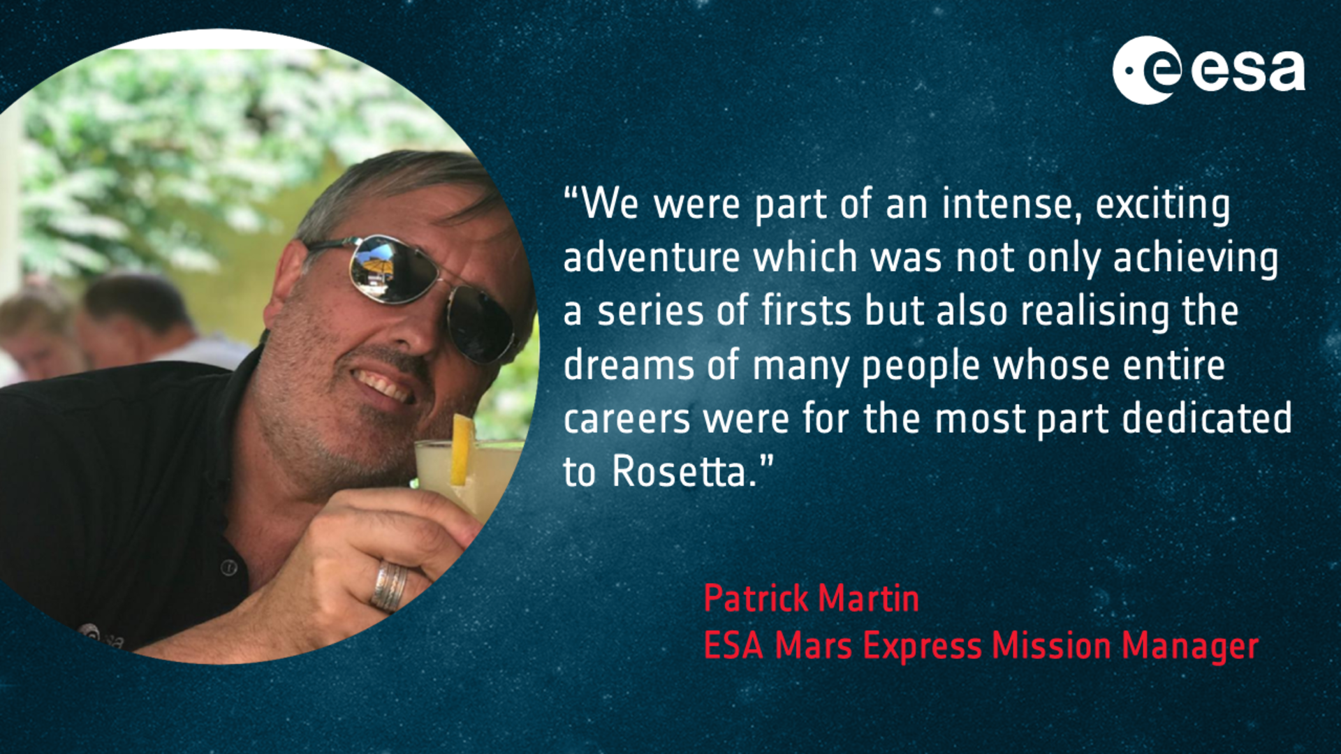 Rosetta and beyond: Patrick Martin