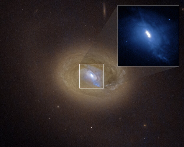 Black hole pair embedded in middle of active galaxy MCG-03-34-064