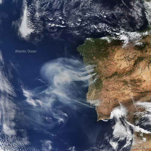 Raging fires across Portugal