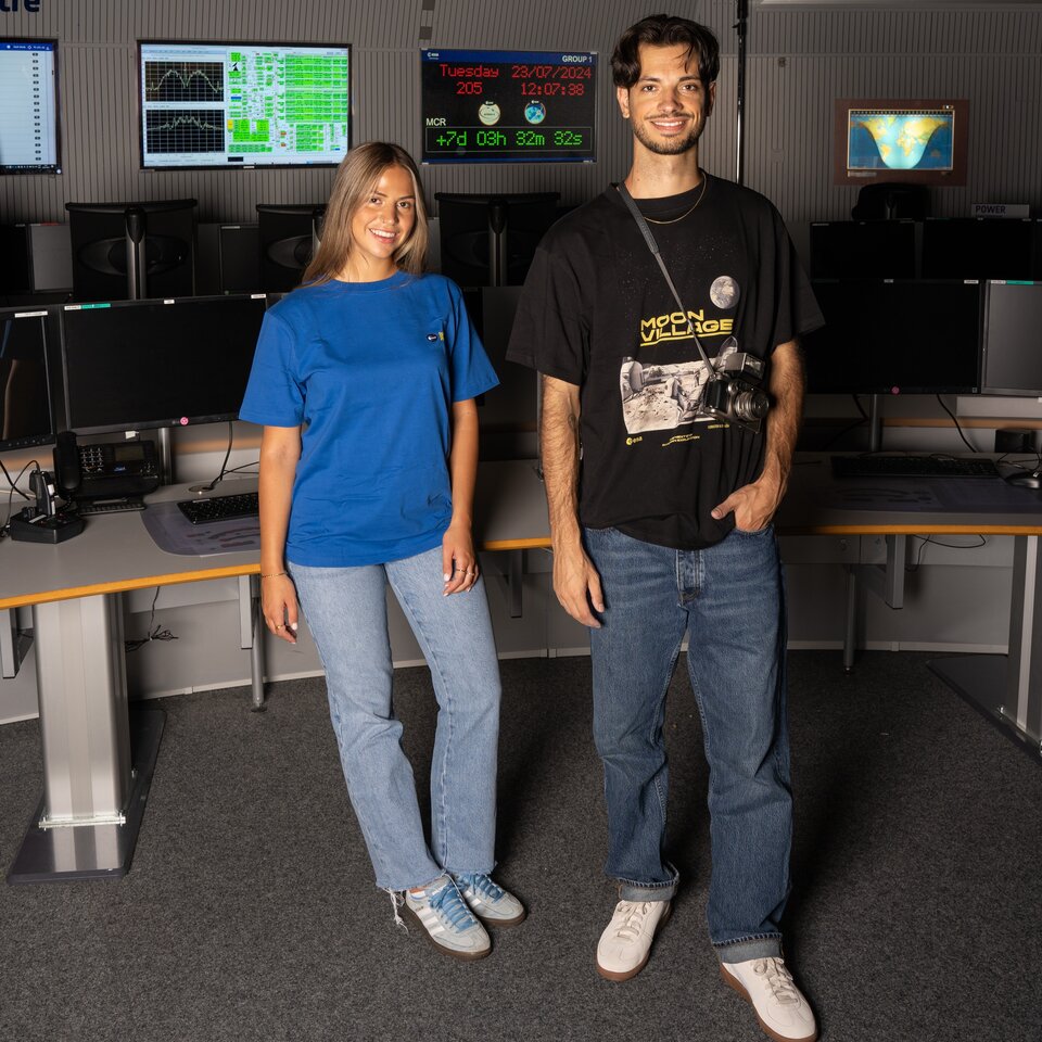 ESA's European Space Operations Centre in Darmstadt Germany provided the perfect place to showcase the new ESA streetwear collection from Lobster & Lemonade.