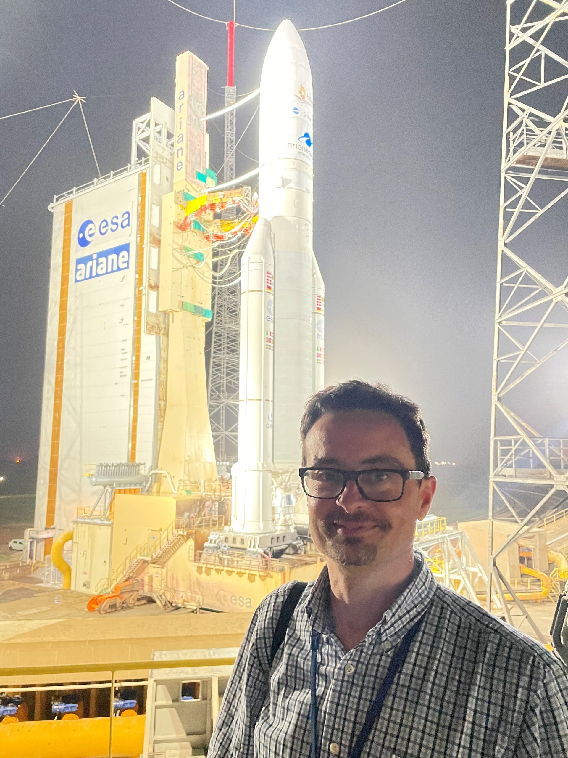 Guillaume with Ariane 5