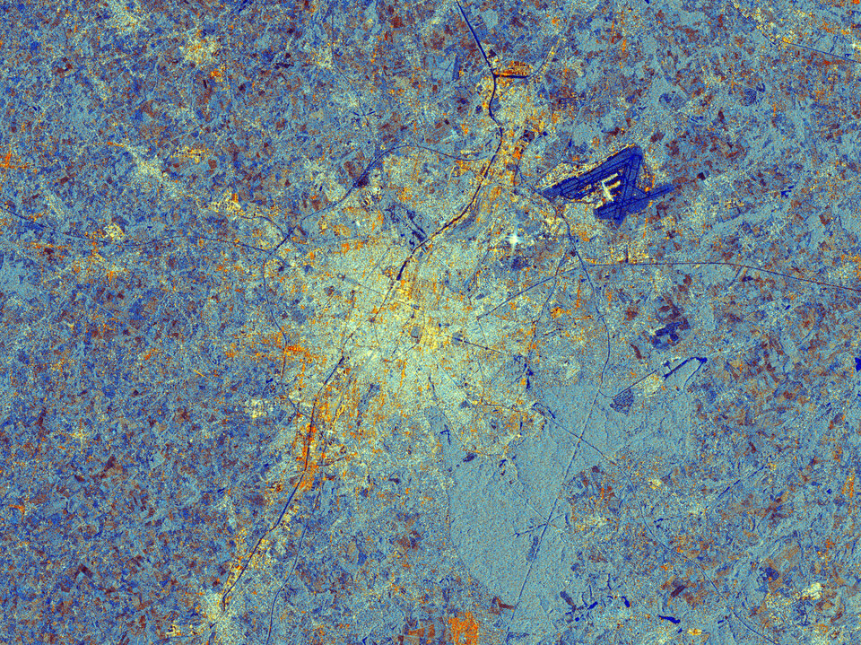 Brussels, Belgium, captured by Sentinel-1C