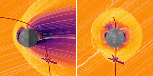 BepiColombo's sixth flyby route through Mercury's magnetic environment