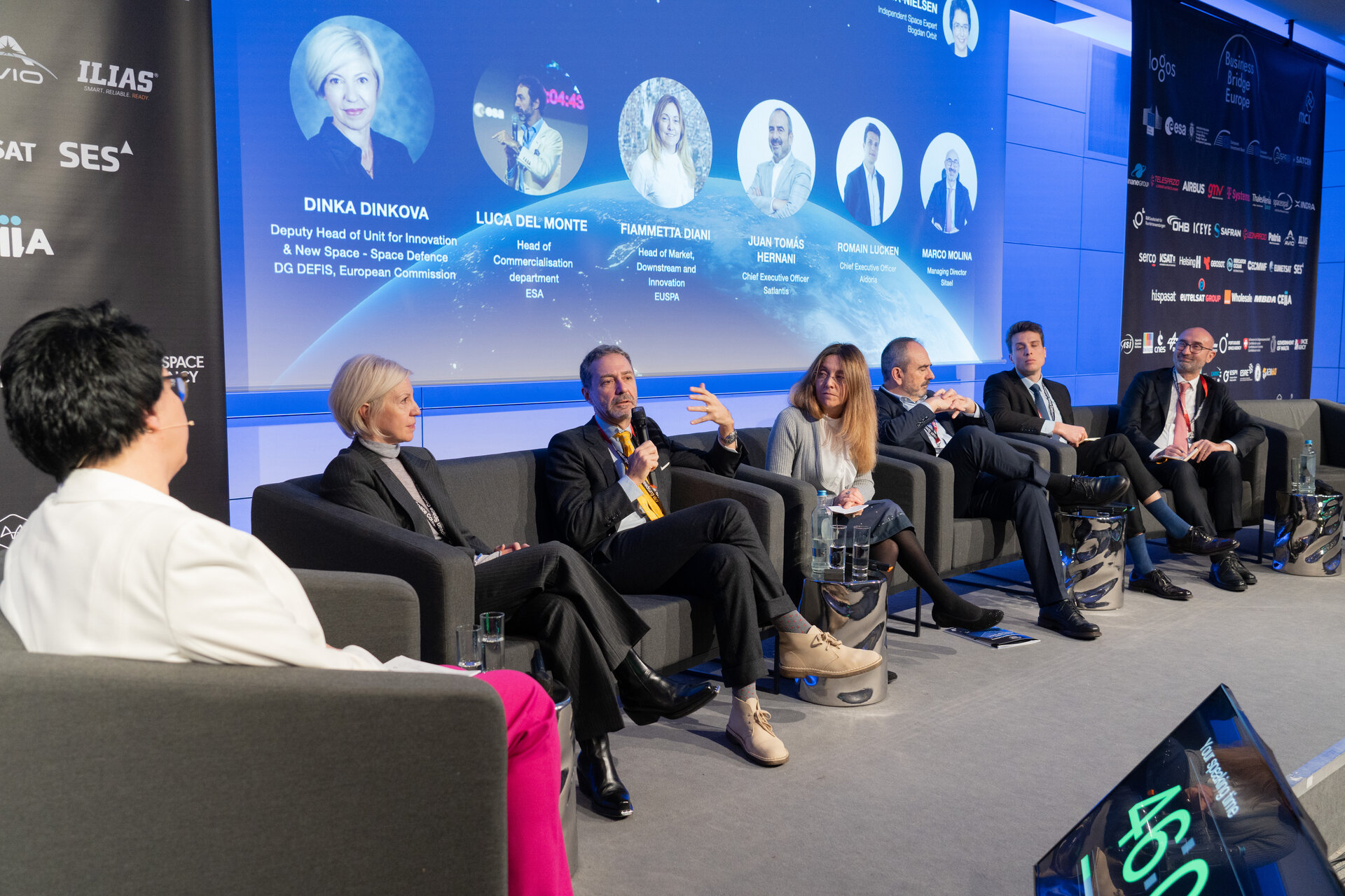 Luca del Monte joined talks on the business of space