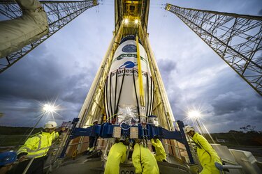 Biomass transfer and placement onto Vega-C