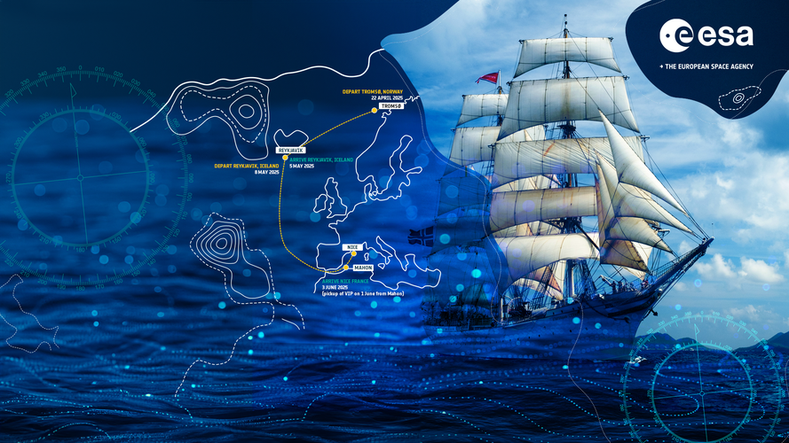 ESA Advance Ocean Training Course route