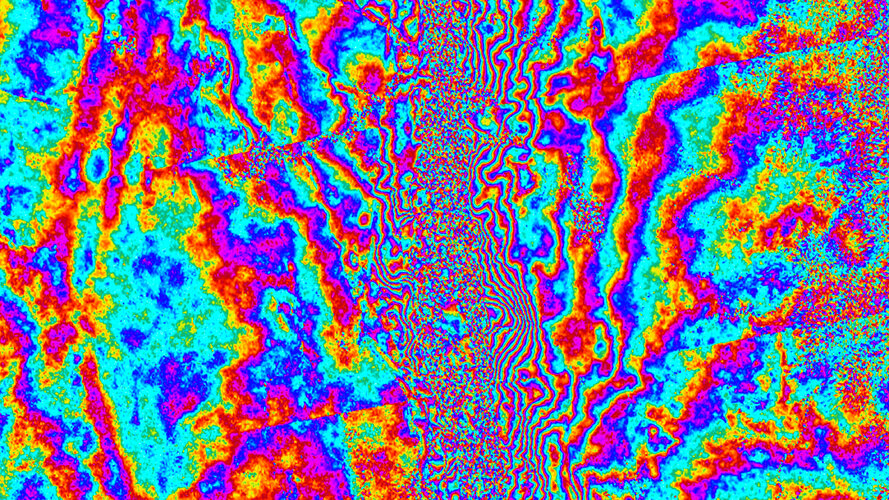 Sentinel-1 interferogram of Myanmar earthquake