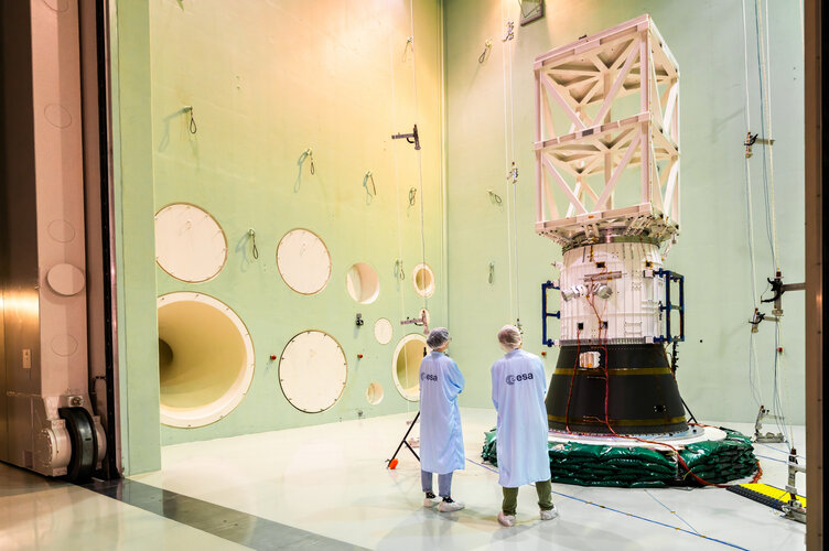 Space Rider's ALEK in accoustic chamber