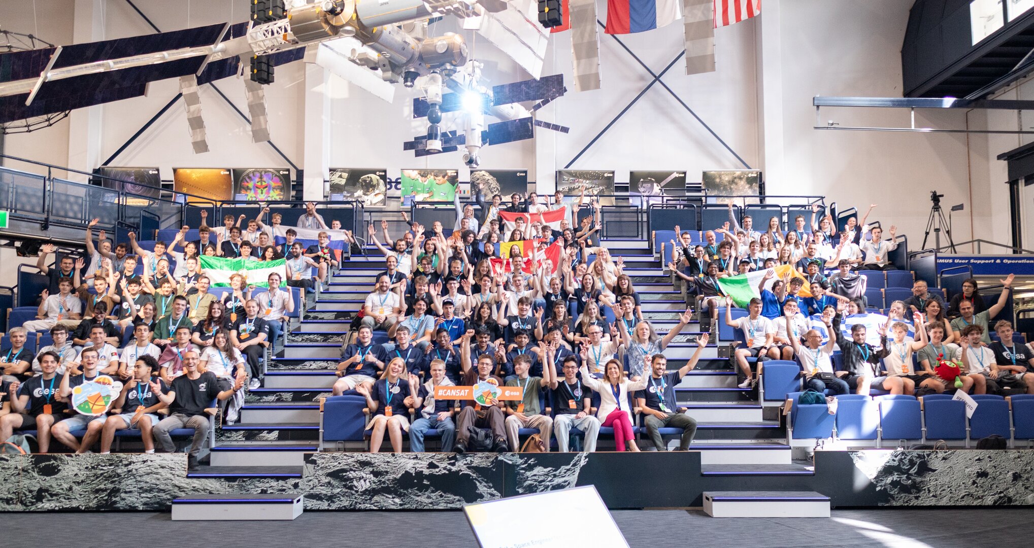 CanSat national winners at ESA's ‘CanSat – Space Engineer for a Day’ 2025 event