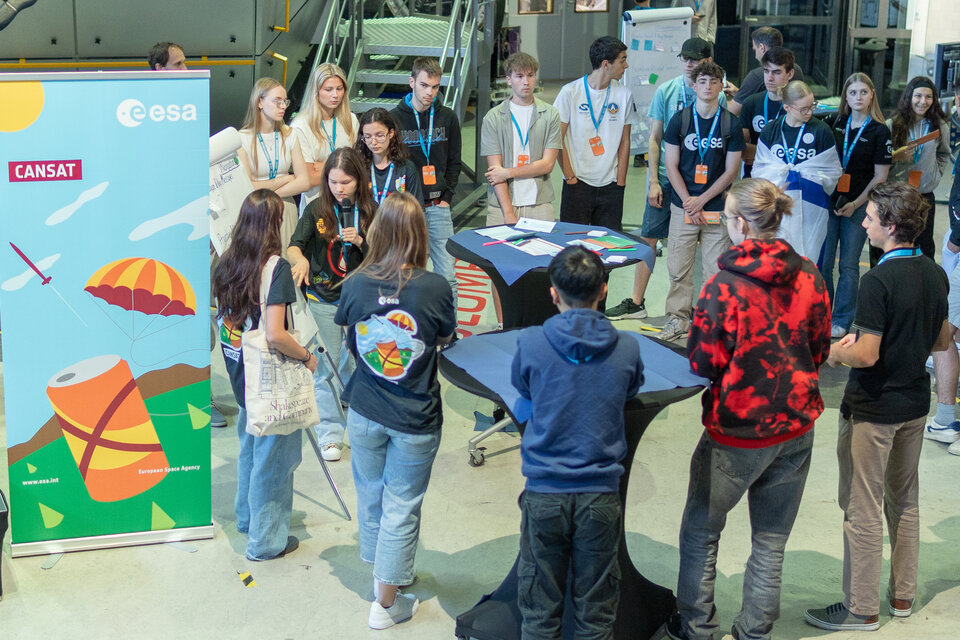 In a role-play activity, student teams developed strategies for an Earth-Moon connectivity mission and learned about various space careers