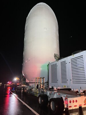MTG-S1 hosting Sentinel-4 transported inside the Falcon 9 fairing