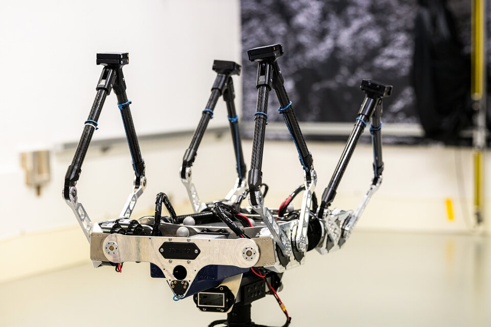 Olympus mounted to ORBIT's floating platform