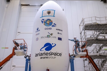 Working on the fairing for Vega-C flight VV27