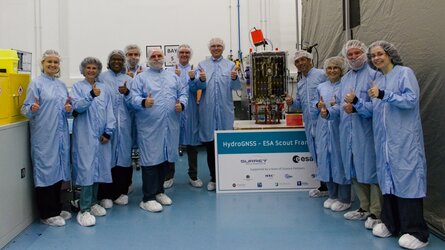 Members of ESA’s HydroGNSS team