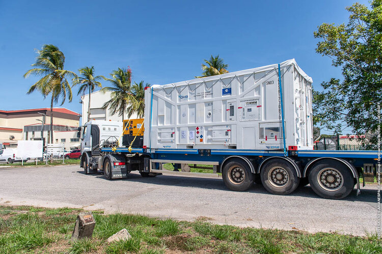 Galileo satellites transported to Europe’s Spaceport in French Guiana