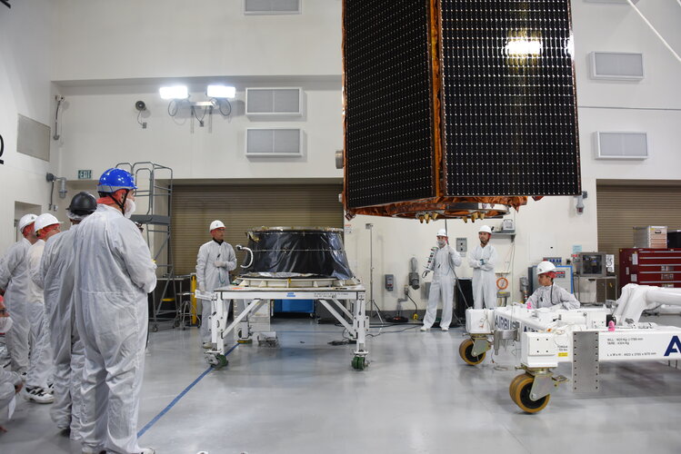 Sentinel-6B about to meet the launch adapter