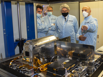 EC visits ESA's Navgation Lab (2021)