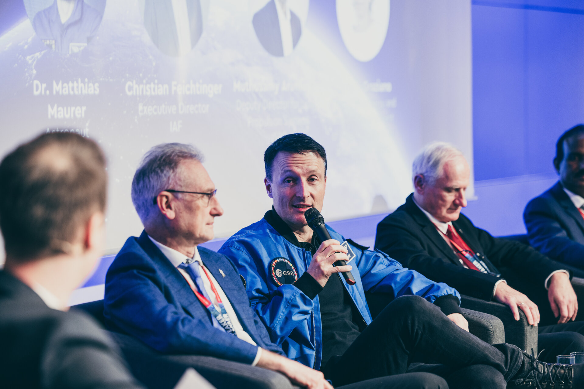 ESA astronaut Matthias Maurer speaks on the topic of exploration for industrial competitiveness
