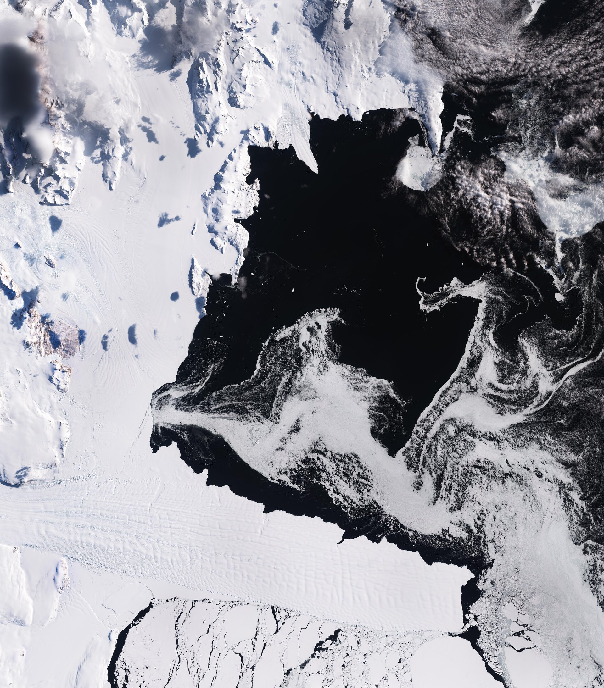 The Copernicus Sentinel-2 mission captures the icy landscape of Terra Nova Bay in East Antarctica.