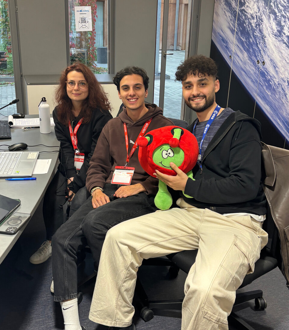 Hands-on teamwork, collaboration, and a snapshot with Paxi, ESA's education mascot