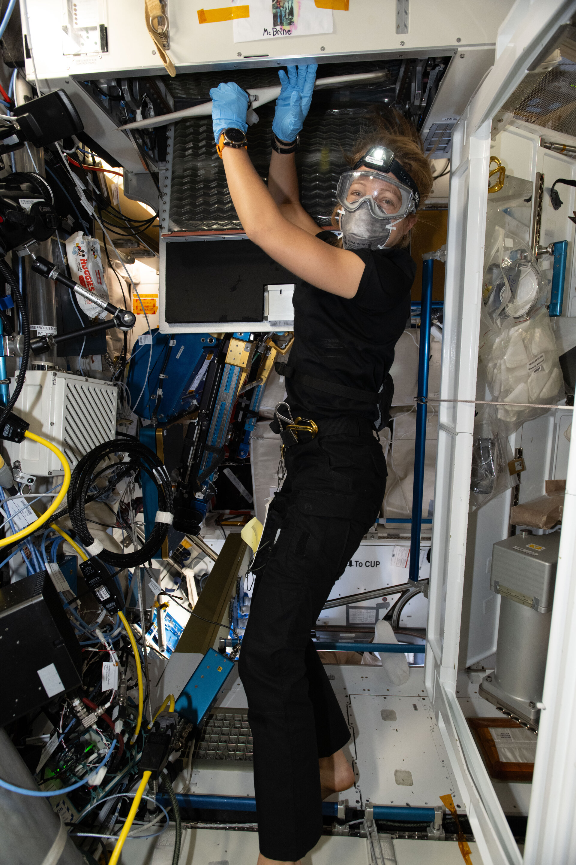 Orbital plumbing maintenance aboard the International Space Station